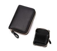 XFSRG Cartera para Tarjetas de Crédito Monedero Mujer con Cremallera Tarjetero Elegantes Moda Porta Corta Las Señoras Titular el Color es Muy Bonito Fácil Transportar （Negro）