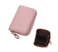 XFSRG Cartera para Tarjetas de Crédito Monedero Mujer con Cremallera Tarjetero Elegantes Moda Porta Corta Las Señoras Titular el Color es Muy Bonito Fácil Transportar（Rosa）