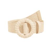 XFSRG Cinturón de Vestir Tejido Bohemia de Verano Cinturon Ajustable Hebilla Redonda Cinturones Ideal para Vestidos y Vaqueros(Albaricoque)