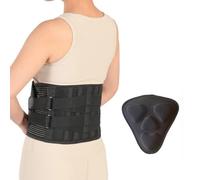 XFSRG Cinturón Lumbar de Soporte Ajustable para Hombres y Mujeres Fascia Lombare Supporto Faja Lumbar para Soporte de la Espalda en Gimnasio Trabajo y Uso Diario(Negro,XL)