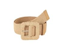 XFSRG Cinturón Mujer Ancho Tejido Elegante Moda Accesorios Cinturones de Mujer para Vestidos y Pantalones(Blanco)