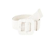 XFSRG Cinturón Mujer Ancho Tejido Elegante Moda Accesorios Cinturones de Mujer para Vestidos y Pantalones (Blanco)