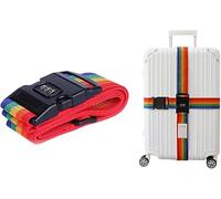 XFSRG Cinturones de Maleta Correas de Equipaje Ajustables Equipaje Cinturón con Cerradura y Etiqueta Cinturones para Maleta de Viaje para la Seguridad