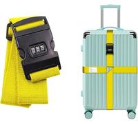 XFSRG Cinturones de Maleta Correas de Equipaje Ajustables Equipaje Cinturón con Cerradura y Etiqueta Cinturones para Maleta de Viaje para la Seguridad