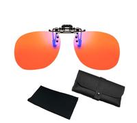 XFSRG Clip On Gafas Antiluz Azul Filtro Luz Azul para Ordenador Gaming Lentes Ultraligeros Reduce Fatiga Visual Trabajo Oficina con Estuche