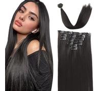 XFSRG Coleta Postiza Pelo Natural Liso 55cm Coleta Postiza Fibras Sintéticas Pelo Postizo con Clip Ideal para Todas las Ocasiones