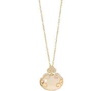 XFSRG Colgante Mujer Dorado Singularu con Cristales Swarovski Joyería Elegante para Regalo Original Moda Femenina para Todas las Ocasiones