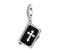XFSRG Colgantes de Cruz, Colgante de Cruz con Colgante Agujero Grandi joyas bricolaje pequeño para Comuniones y Regalos Especiales