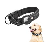XFSRG Collar Acolchado Reflectante Ajustable Localizador Mascota Nylon Resistente Hebilla Seguridad Anilla Metal Perros Medianos Grandes