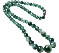 XFSRG Collar de Jade Verde Natural para Mujer Elegante y Sofisticado Ideal para Regalos Originales y Regalos de Graduación