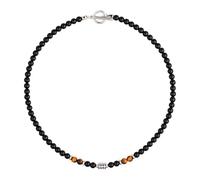 XFSRG Collar De Obsidiana Para Hombre Con Detalles De Ojo De Tigre Elegante Joyería De Moda Masculina Ideal Para Uso Diario Y Ocasiones Especiales