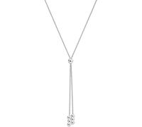 XFSRG Collar de Plata Mujer Elegante y Moderno Cadena Larga con Colgante de Bolas Joyería Fina para Mujeres Ideal para Regalos Originales y Especiales