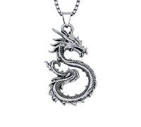XFSRG Collar Dragon Plata de Ley 925 para Mujer Colgante de Dragón Detallado Joyería Singularu Ideal para Regalos Originales