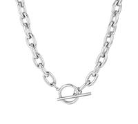 XFSRG Collar en Capas para Mujer Conjunto de Cadenas de Eslabones de Oro Moderno y Elegante Ideal para Uso Diario y Ocasiones Especiales (Silber)
