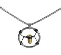 XFSRG Collar Hombre Acero Inoxidable con Colgante de Bala Diseño Único Joyería Moderna para Todas las Ocasiones