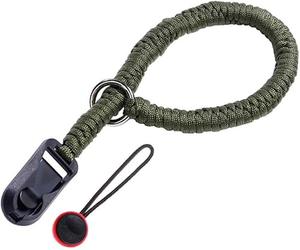 XFSRG Correa Muñeca Trenzada Paracord Cámara Dslr Reflex Digital Ajustable Resistente Estilo Camuflaje Fotografía Profesional