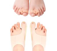 XFSRG Corrector de Juanetes Separador Dedos Pie Férula Ortopédica Ajustable más 2 Separadores de Dedos para Día y Noche Alivio del Dolor y Corrección de Hallux Valgus para Mujeres (XL)