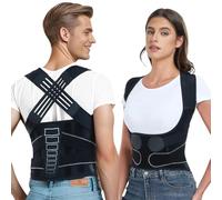 XFSRG Corrector Postura Espalda Adjustable Corrector de Espalda Abierta Hombre Mujer Respaldo Transpirable Alivio del Dolor de Espalda y Cervicales Protege la Columna Lumbar