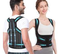 XFSRG Corrector Postura Espalda más Ancha Transpirable Joroba Proporciona Forma para el Cuello Hombros Espalda Soporte Ajustable para Mujer y Hombre