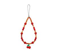 XFSRG Cuerda para Movil Colgante Decorativo Corazón Cereza Adorno Teléfono Móvil Charm Cuerda Correa Accesorios Dispositivo Estilo Frutal