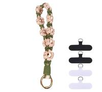 XFSRG Cuerda para Móvil de Flores Hechas a Mano Cordón para Colgar Móvil de Ganchillo Colgante para Móvil de Diseño Floral Accesorios Móviles para Mujeres y Niñas (Flor rosa)