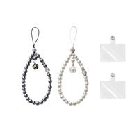 XFSRG Cuerda Para Móvil De Perlas Con Colgante De Flor Cordón Para Móvil Elegante Accesorios De Decoración Para Teléfonos Ideal Para Mujeres Y Niñas