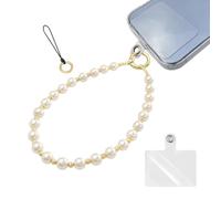 XFSRG Cuerda Para Movil De Perlas Elegante Cordon Para Movil Colgante Para Movil Con Diseño De Lujo Para Mujer (Dorado)