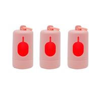 XFSRG Dispensador Bolsas Caca Perro Rosa PP con Clip Accesorios para Perros Moderno y Práctico para Paseos(Rosa)