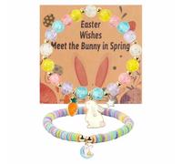 XFSRG Dos Brazaletes De Conejito Regalos Adorables De Pascua Para Niñas Y Mujeres Diseño Lindo Ideal Para Llenar Canastas O Accesorio De Pascua