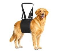 XFSRG Eslinga de Transporte para Perros Ajustable Arnés 2 en 1 de Ayuda para Levantar Arnés de Rehabilitación de Apoyo para Perros Pequeños Medianos (Negro M)