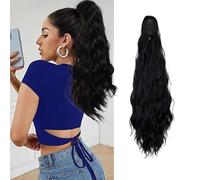 XFSRG Extensiones Pelo Natural Mujer con Clip de Gran Onda y Estilo Extensiones Caballo Elegancia para Diario Fiesta de Noche