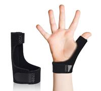 XFSRG Ferula Dedo Mano Ajustable Protector Dedos Vendaje para Dedos con Placa Aluminio Transpirable para Escritura Deporte Adolescentes Ambidiestra (L)