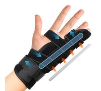 XFSRG Férula para Dedo Meñique y Anular Férula para el Dedo Metacarpiano Boxeador para Fractura de Artritis Tendinitis Ajustable para Ambas Manos (L)