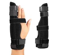 XFSRG Ferula Pulgar Dedo Meñique Férula Ajustable el Cuarto o Quinto para Fractura de Boxeador Artritis Tendinitis(M)
