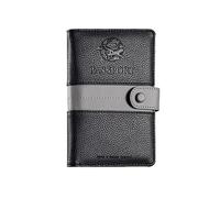 XFSRG Funda de Pasaporte de Cuero Elegante para Mujeres y Hombres RFID Cartera de Pasaporte con Ranuras para Tarjetas Porta Pasaporte Viaje Seguro y Estiloso para Viajeros(Negro)