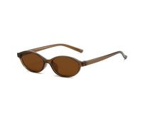 XFSRG Gafas de Sol Mujer Sunglasses Cat Eye Gafas de Sol Vintage Polarizadas Protección Eficaz Contra los Rayos UV(Marrón)