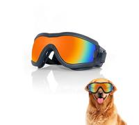 XFSRG Gafas de Sol para Perros Gafas Perro Protección UV con Correa Ajustable Resistentes al Viento Antipolvo para Paseos Running y Actividades al Aire Libre (L)