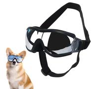 XFSRG Gafas de Sol para Perros Tipo Envolvente Perro Gafas de Moto Protección Ocular Perros para Paseo Viaje Coche y Exterior (M)