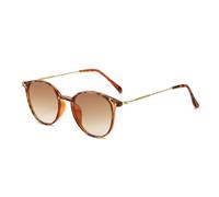 XFSRG Gafas De Sol Retro Mujer Con Protección UV400 Gafas Vintage Redondas Diseño Atemporal Como Accesorio De Moda Para Máxima Protección Solar En Cualquier Clima