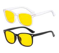 XFSRG Gafas Luz Azul Hombre Mujer Filtro Anti Montura Cuadrada Bloqueo Luz Azul Protección Pantallas Ordenador Móvil Gaming Lectura Descanso Visual Reducción Fatiga Ocular