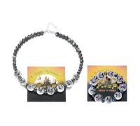 XFSRG Joyería de Halloween Collar Gótico Pulsera Halloween Conjunto de Joyas Simuladas Collar con Colgante Accesorios Góticos para Mujer(Multicolor-3)