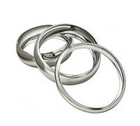 XFSRG Juego de 3 Pulseras Oversize Anchos Brazalete Statement Apilables Accesorio de Moda para el Día a Día Fiestas y Regalo （Plata）