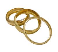 XFSRG Juego de 3 Pulseras Oversize Anchos Brazalete Statement Apilables Accesorio de Moda para el Día a Día Fiestas y Regalo （Oro）