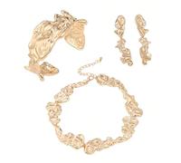 XFSRG Juegos de Joyas para Mujer Collar Pendiente Pulsera Conjunto Joyería Nupcial Conjunto Collar y Pendientes Accesorios Fotografía Boda