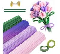 XFSRG Limpia Pipas de Colores para Manualidades Set de Escultura Ideal para Flores Creativas y Proyectos de Arte Perfecto para Niños y Adultos(Multicolor)