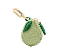 XFSRG Llavero Mujer con Diseño de Frutas en Cuero Accesorio de Moda para Bolsos y Llaves Ideal para Uso Diario y Ocasiones Especiales (Aguacate)