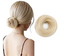 XFSRG Moño Postizo de Pelo Natural para Mujer, Coletero con Pelo Sintético Voluminoso, Recogido Natural y Fácil, Accesorio de Peinado Rápido