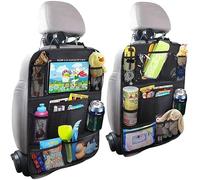 XFSRG Organizador Asiento Coche Niños Multifuncional Protector Respaldo Soporte Tablet Bolsillos Múltiples Almacenamiento Viaje