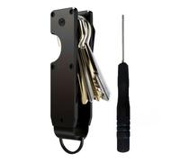 XFSRG Organizador De Llaves Compacto Negro Elegante Para Hombre Llavero Innovador Ideal Para Viajes Y Uso Diario