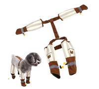 XFSRG Pantalones para Perro a Prueba de Polvo Ajustables con Agarre Antideslizante Protectores para Acampar al Aire Libre y Senderismo(Marrón/L)